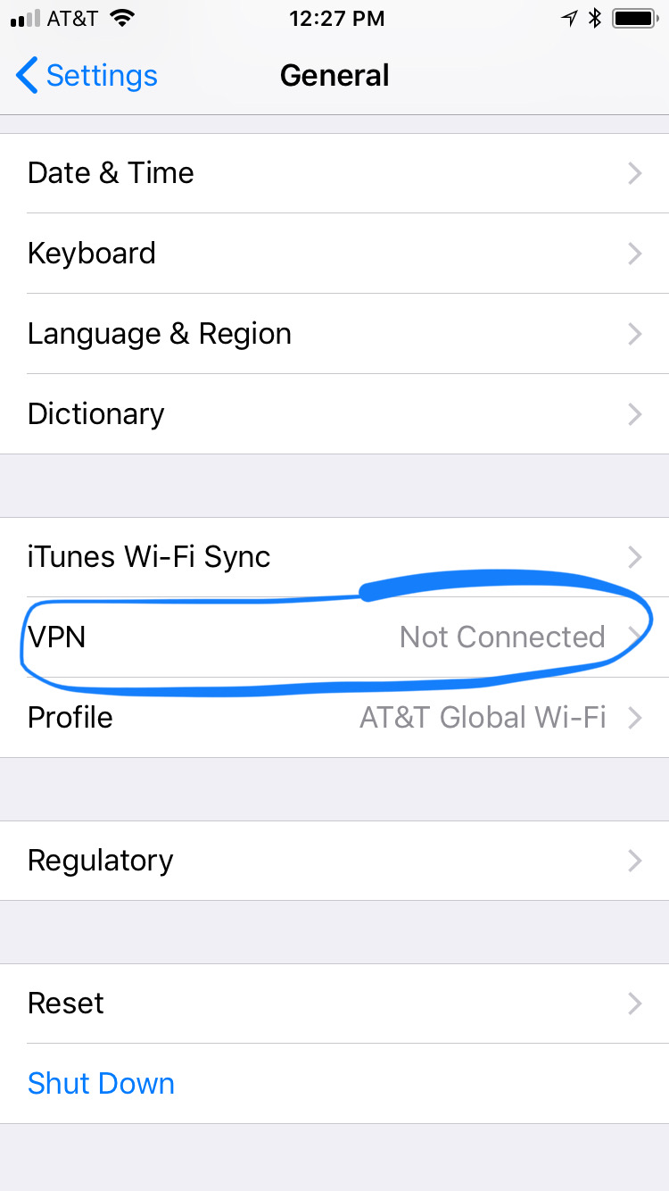 Iphone vpn