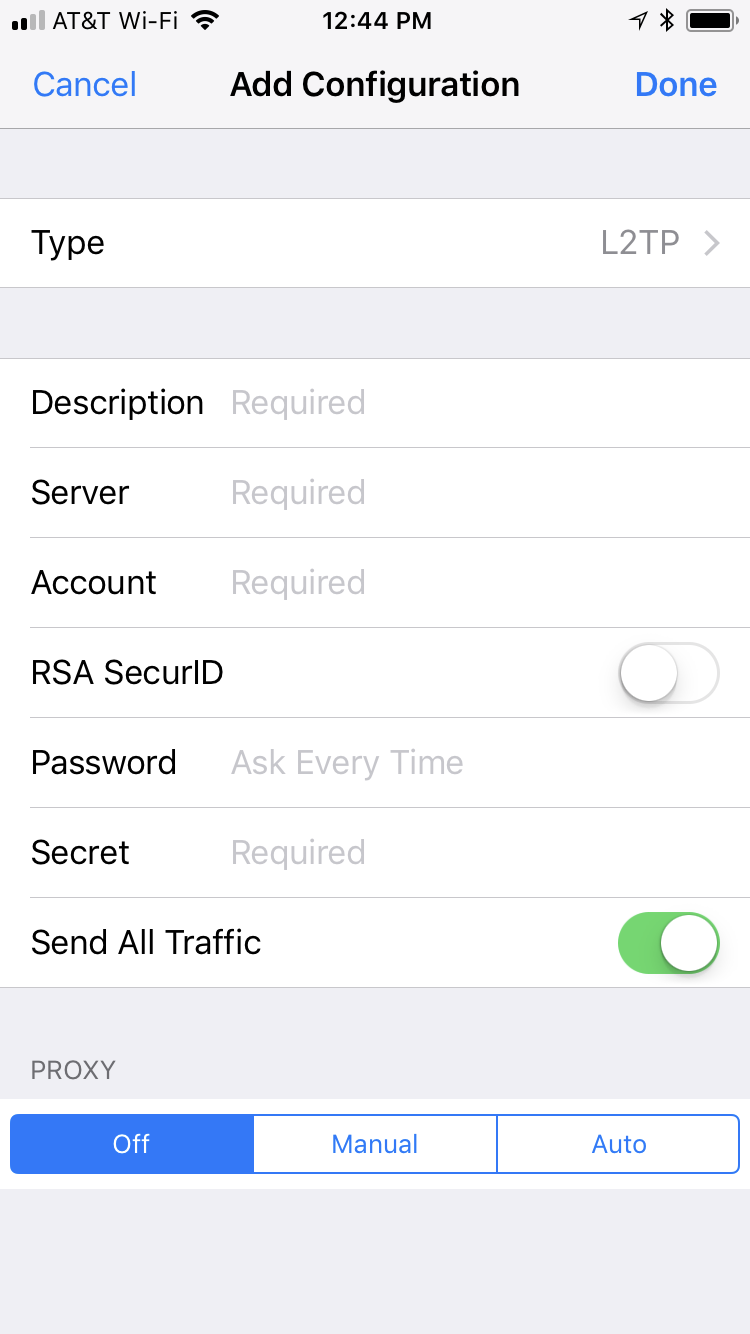 Iphone vpn settings 2